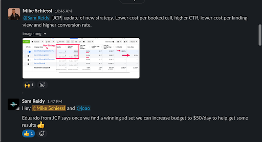 JCP Marketing Group results